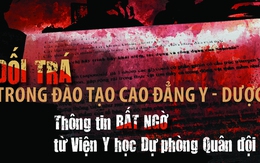 Dối trá trong đào tạo cao đẳng y - dược (6): Thông tin bất ngờ từ Viện Y học Dự phòng Quân đội