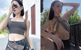 Lệ Quyên, MC Minh Hà tự tin eo thon quyến rũ