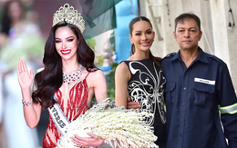 Tân Hoa hậu Hoàn vũ Thái Lan không tự ti khi bố làm công nhân vệ sinh