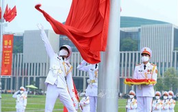 Lễ thượng cờ mừng Quốc khánh ở Lăng Chủ tịch Hồ Chí Minh