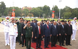Lãnh đạo Đảng và Nhà nước viếng Chủ tịch Hồ Chí Minh nhân dịp lễ 2/9