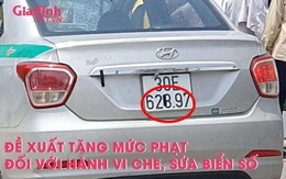 Đề xuất tăng mức phạt đối với hành vi che, sửa biển số để có tính răn đe