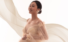 Á hậu Ngô Trà My mang bầu 8 tháng