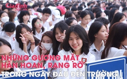 Những khuôn mặt hân hoan, rạng rỡ trong ngày đầu đến trường