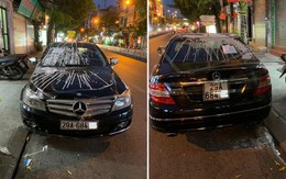 Vụ xế sang Mercedes bị dán băng dính, tạt bột trắng: Thông tin chính thức từ công an