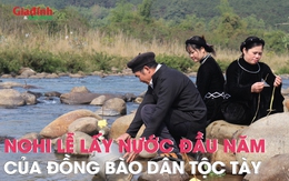 Độc đáo nghi lễ lấy nước đầu năm mới của người Tày