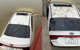 Vụ ôtô Kia Cerato trôi sông Hồng: Đã xác định được nhưng chưa tìm thấy chủ xe 