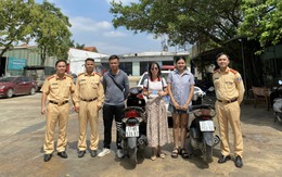 Hà Nội: Đội CSGT ĐB số 8 phát hiện nhiều phương tiện bị mất cắp, làm thủ tục trao trả lại cho người dân