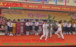 Lễ kỷ niệm Ngày Nhà giáo Việt Nam được các trường tổ chức trang trọng