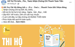 Tin lời rao thi hộ chứng chỉ ngoại ngữ, nhiều người 'ngã ngửa' sau lệnh chuyển tiền