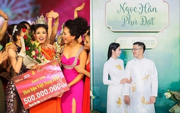 Hoa hậu Việt Nam hôn nhân viên mãn: Ngọc Hân 2 bàn tay trắng tạo nên sự nghiệp, tổ ấm bình yên