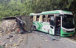 Xe chở du khách nước ngoài gặp nạn trên đèo Bảo Lộc, nhiều người bị thương