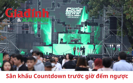 Sân khấu Countdown 2024 trước giờ đếm ngược