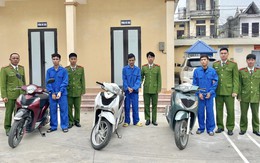 Công an huyện Ninh Giang bắt giữ nhóm đối tượng ở Thái Bình gây ra hàng loạt vụ trộm cắp xe máy