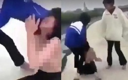 Nghệ An: Phẫn nộ clip nhóm nữ sinh đánh bạn, lột quần áo