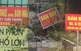 Nhà đất rao bán khắp nơi, vợ chồng lục đục vì 'ôm đất'