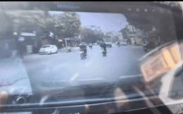 Clip: Dựng tóc gáy với cảnh thiếu niên lạng lách, đuổi nhau như đua giữa phố rồi gây tai nạn ở Thái Nguyên