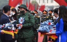 Sáng nay, Hà Nội tổ chức lễ giao nhận quân đồng loạt tại 30 quận, huyện