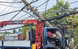 Xe tải tông 2 người thương vong, hơn 6.000 hộ dân mất điện