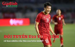 U23 Việt Nam sở hữu bao nhiêu cầu thủ cao trên 1m80?