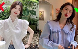 4 kiểu áo chống chỉ định cho nàng tay to, vai thô