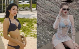 Vợ, bạn gái cầu thủ Việt đọ dáng nóng bỏng với bikini