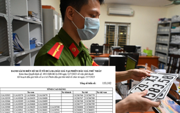 Công bố danh sách hơn 153.000 biển số ô tô trong đợt đấu giá lần 1
