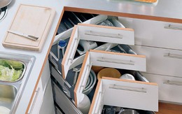 4 thiết kế lưu trữ để tủ bếp gọn gàng dù nhiều đồ