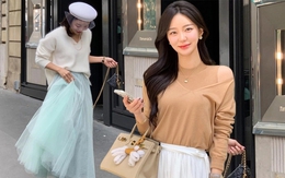 Kiểu chân váy đang được phụ nữ Hàn Quốc diện nhiều nhất mùa Thu này