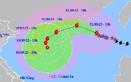 'Số phận' bão Saola sau khi đổi hướng trên biển