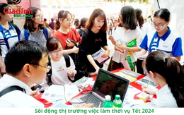 Thị trường việc làm thời vụ Tết 2024 trở nên sôi động