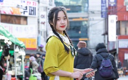 Nữ sinh Việt diện áo dài chụp ảnh giữa tiết trời âm 5 độ C ở Hàn Quốc