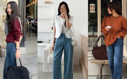 10 cách mặc quần jeans ống rộng đẹp từ giờ đến hết mùa đông