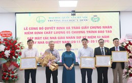 Trường đại học Y Dược có thêm 5 chương trình đào tạo nhận chứng nhận kiểm định chất lượng