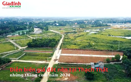 Diễn biến giá đất nền tại Thạch Thất, Hà Nội những tháng cuối năm 2024