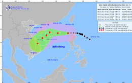 Bão Yinxing giật cấp 17 vào Biển Đông, thành bão số 7