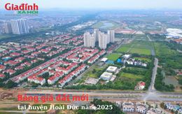 Bảng giá đất mới tại huyện Hoài Đức năm 2025