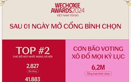 WeChoice Awards 2024 bước sang giai đoạn bình chọn: Ghi nhận những con số kỷ lục, nhiều câu chuyện tích cực được lan tỏa mạnh mẽ