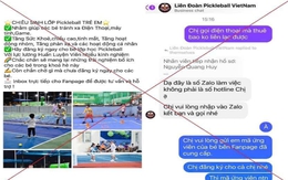 Xuất hiện thủ đoạn lừa đảo khi đăng ký tham gia học chơi Pickleball