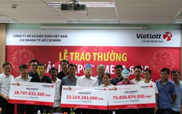 Vietlott thông báo chuyện hiếm nhất từ trước tới nay, có tới 3 người cùng trúng Jackpot tiền tỷ ngày đầu năm mới