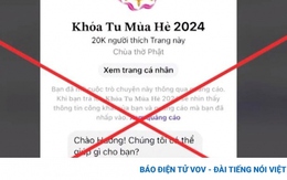 Tìm khoá tu mùa hè cho con, một phụ nữ bị lừa mất 2,8 tỷ đồng