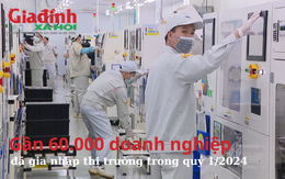 Trong quý 1/2024, có gần 60.000 doanh nghiệp đã gia nhập thị trường