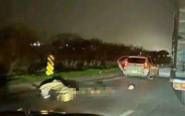 Tai nạn ở cao tốc Hà Nội - Thái Nguyên, tài xế xe máy đi ngược chiều tử vong