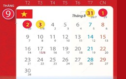 Chi tiết lịch nghỉ lễ Quốc khánh 2/9/2024 mới nhất