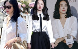 Song Hye Kyo luôn đẹp đỉnh cao khi diện áo sơ mi trắng, gợi ý 10 cách phối đồ cho mọi độ tuổi