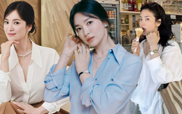 Song Hye Kyo quá đẹp nên chỉ mặc áo sơ mi đơn giản cũng đủ gây thương nhớ!