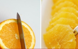 Cách bổ cam không lẫn hạt cực kỳ đơn giản