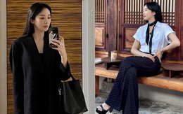 Nữ diễn viên Hàn Quốc mặc đẹp ở tuổi 40 với tủ đồ màu trung tính