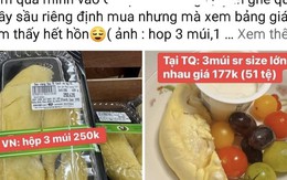 "Hết hồn" với giá 1 múi sầu riêng hơn 200.000 đồng ở siêu thị