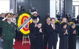 Gia đình Đại tướng Võ Nguyên Giáp kính viếng Tổng Bí thư Nguyễn Phú Trọng